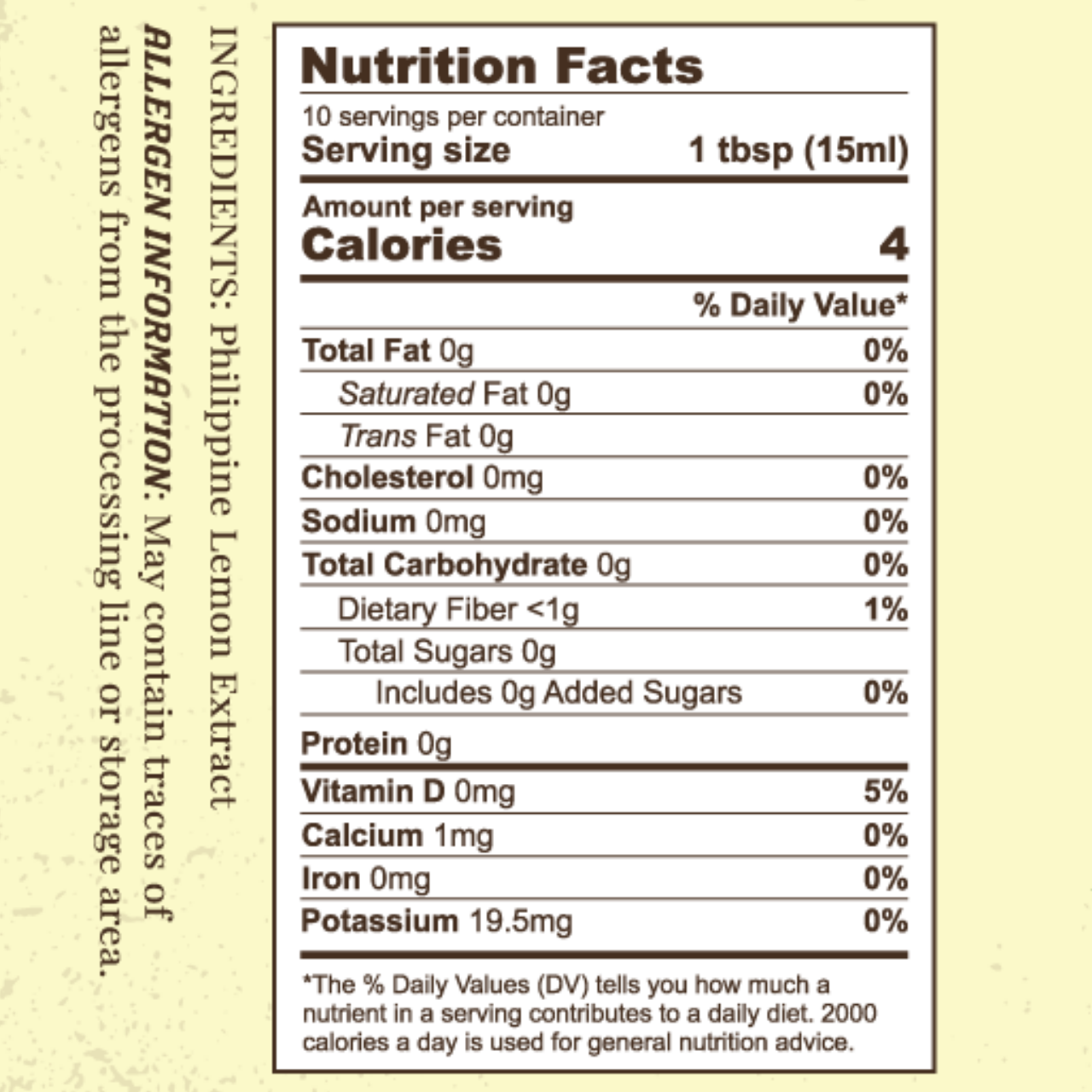 TALIA Calamansi Extract (Philippine Lemon) - Preorder